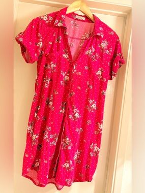 Passport Red Floral Mini Dress